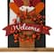 Glitzhome&#xAE; 36&#x22; Thanksgiving Pilgrim Couple Porch D&#xE9;cor